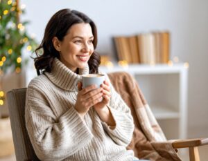 Woman and energy boost